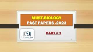 Mehran University entry test Past Paper 2023  Biology  yhlearning [upl. by Solracsiul882]