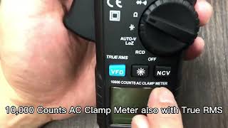 MESTEK Digital Clamp Meter 600A AC Current ACDC Voltage [upl. by Innavoeg557]