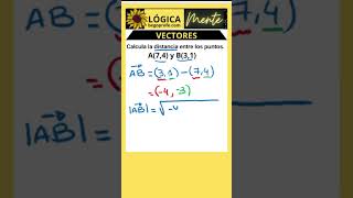 Distancia entre dos puntos módulo de un vector maths educacionmatematica begoprofe matematicas [upl. by Graves]