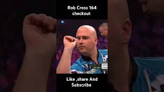 Rob Cross 164 checkout shorts trending darts viralvideo youtubeshorts india sports [upl. by Netnerb]