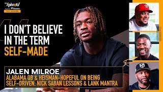 Jalen Milroe Alabama QB1 Heisman Hopeful College Football Nick Saban LANK  The Pivot [upl. by Best]