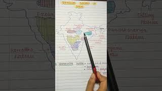 Peninsular Plateaus of India  Indian Geo handwritten notes  An aspirant [upl. by Mikel320]