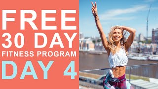 Day 4  Free 30 Day Fitness Challenge  Legs amp Glutes Sculpt with Weights [upl. by Annahsat302]