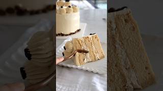 Super Moist White Chocolate Mocha Cake buttercake cake cakerecipe dessert [upl. by Naasah]