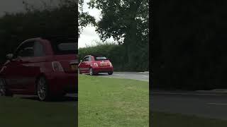 Abarth 595c competizione using all the revs leaving a car show competizione acceleration [upl. by Anitnas]