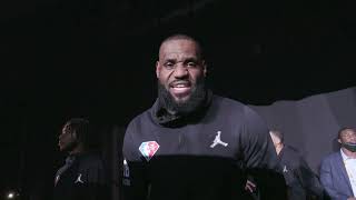 LeBron Called Winning Before NBAAllStar Intros [upl. by Yraccaz]