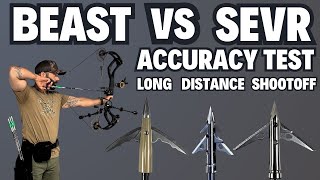 SEVR HYBRID 15 SEVR 175 BEAST Broadhead  Accuracy Test [upl. by Siuraj]