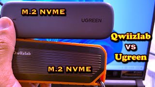 Ugreen VS Qwiizlab M2 nvme SSD Enclosure  Speed Comparison on Windows OS [upl. by Leahcimal]