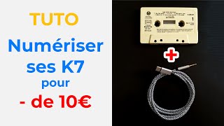 COMMENT NUMÉRISER VOS CASSETTES AUDIO avec un WALKMAN pour  de 10 EUROS [upl. by Barbe]