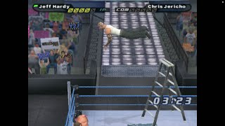 Sammy Guevara Swanton Bombs Jeff Hardy off a 12 ft Ladder Live [upl. by Ecilahc]