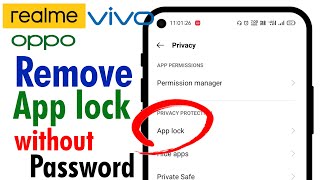 HOW TO REMOVE APP LOCK WITHOUT PASSWORD  How to Open  Unlock System App Lock If We Forgot Password [upl. by Marashio]