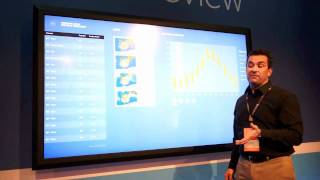 Windows 8 on 82inch display Mike Angiulo demo [upl. by Eelorac]