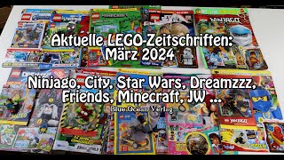 LEGOMagazine MärzApril 2024 Dreamzzz City Star Wars Ninjago Minecraft etc [upl. by Benisch]