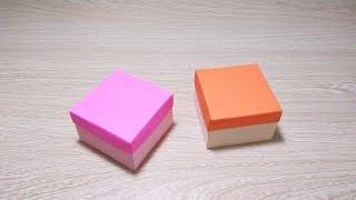 How to make a paper gift box without glue amp tape  DIY Gift Box [upl. by Annabella]