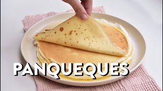 Receta básica de panqueques que sirve para rellenos dulces o salados [upl. by Asiram934]