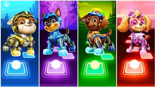 Super Mighty Paw Patrol Family  Ryder 🔴 Skye 🔴 Chase 🔴 Liberty  Tiles Hop Paw Patrol [upl. by Dnomed]