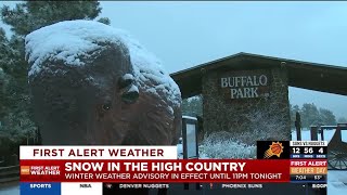 Winter Weather Advisory in effect in Flagstaff [upl. by Arimlede]