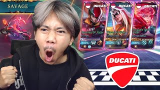 TRIO SKIN DUCATI UGAL UGALAN DI LAND OF DAWN  Mobile legends [upl. by Kcirre]