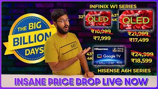 quot📺💥 Best TV Deals of Flipkart Big Billion Days Revealed Early Infinix W1 QLED amp Hisense A6H 💯🔥quot [upl. by Bennink108]