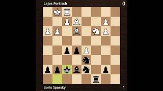 Lajos Portisch vs Boris Spassky  Amsterdam Interzonal 1964  Round 6 [upl. by Ertemed]