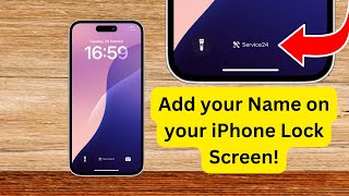 Add Your Name To Your iPhone Lock Screen iPhone lock screen customization name [upl. by Recor196]
