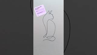 Big Cat Draw as Line Art art drawing shorts viralvideo [upl. by Ajssatsan856]