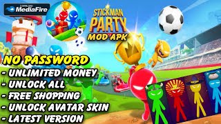 Stickman Party Mod Apk Terbaru  Unlimited Money amp Free Shopping  New Version [upl. by Forester840]