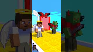 Steve vs Zombie Run challenge Minecraft new Short shorts minecraft youtubeshorts subscribe [upl. by Ocinemod]