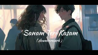 Sanam Teri Kasam  slowed reverb  Ankit tiwaris palak muchhal  lofi [upl. by Bartel]