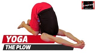 Yoga pose  Plow pose  Stretches neck and upper back [upl. by Jacklyn713]