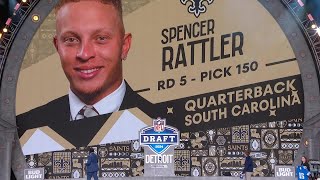 Saints pick QB Spencer Rattler 150th in the 5th round  2024 NFL Draft [upl. by Eelirol]