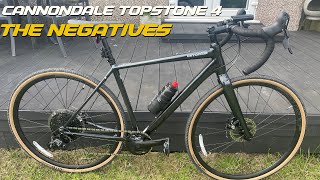 Cannondale Topstone 4  Review The negatives before you buy cycling cannondale [upl. by Etta]