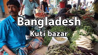 Bangladesh Kuti bazar fish and vegetable market [upl. by Ahseyk]