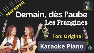 karaoke piano Demain dès laube les Frangines [upl. by Nodaj]