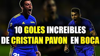 10 GOLES INCREIBLES de CRISTIAN PAVON en BOCA [upl. by Suaeddaht]