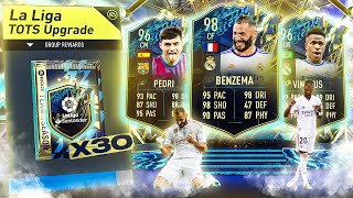 FIFA 22 30 x Guaranteed La Liga TOTS Upgrade Packs [upl. by Lanos]