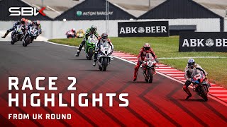 HIGHLIGHTS from Race 2 at Donington Park 🎩  2024 UKWorldSBK 🇬🇧 [upl. by Sebastiano]