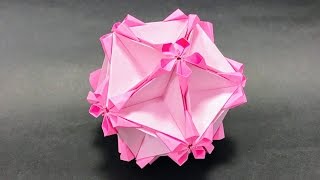 Okra Kusudama Tutorial  オクラ（くす玉）の作り方 [upl. by Gibb957]