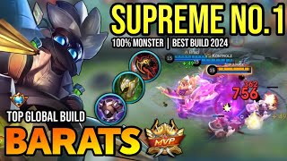 BARATS BEST BUILD 2024  TOP GLOBAL BARATS GAMEPLAY  MOBILE LEGENDS✓ [upl. by Mahala]