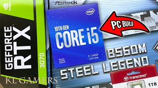 intel Core i5 10400F ASRock B560M STEEL LEGEND MSI RTX3070 GAMING X TRIO PC Build Benchmark [upl. by Lalat]