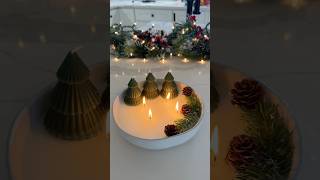 DIY Christmas candle 🎄☃️✨ christmas diy candle candlemaking christmastime holiday satisfying [upl. by Ocsicnarf265]