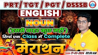 DSSSB PRTTGTPGT  English Marathon for DSSSB Noun PYQs DSSSB English Marathon By Vipin Sir [upl. by Yaner757]