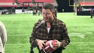 Jonas Brothers news conference at BC Place Stadium on Grey Cup eve [upl. by Anhej]