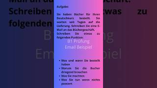 DTZ B1 Brief Email Schreiben Beispiel deutsch deutschlernen [upl. by Birecree]