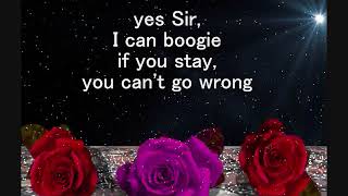 YES SIR I CAN BOOGIE  Lyrics Disco Flashback [upl. by Ayor100]