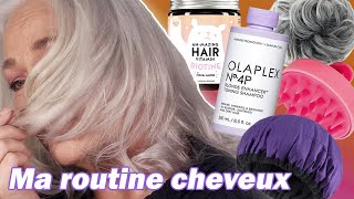 CHEVEUX BLANCS  Ma super routine du moment pour des cheveux forts résistants et en bonne santé [upl. by Aisel]