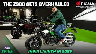 2025 Kawasaki Z900 Walkaround Video From EICMA 2024  Updated With New Features [upl. by Nafets]