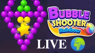 Bubble shooter rainbow live world record game play [upl. by Nahamas]