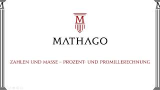 Prozent und Promillerechnung  Mathago [upl. by Ethe]