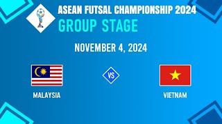 LIVESCORE 5  Malaysia vs Vietnam  ASEAN Futsal Championship 2024 [upl. by Hait255]